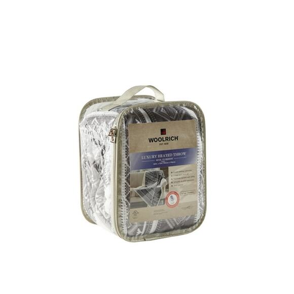 Woolrich Luxury Heated Mink to Berry Warm & Cozy Oversized Throw Blanket Gray - Picture 5 of 8